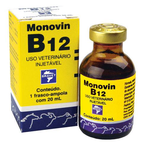 Monovin B12 Injetável Bravet 20 Ml