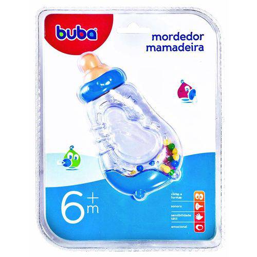 Mordedor Chocalho Mamadeira Azul 943 Buba