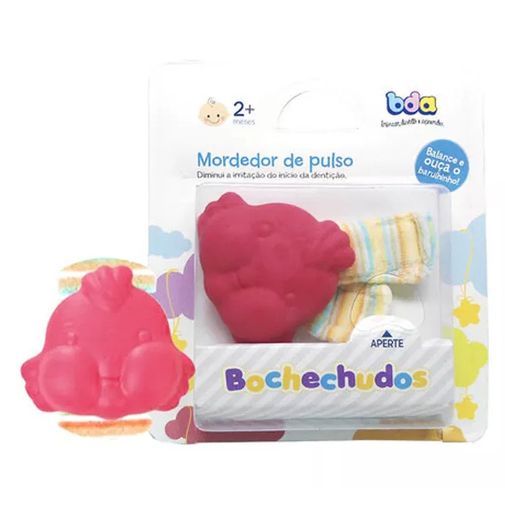 Mordedor de Pulso Bochechudos Rosa - Toyster