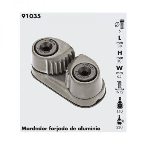 Mordedor Nautos 91055 Roletado de Alumínio Cabos de 5 a 12mm