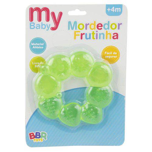 Mordedor para Bebê My Baby BBR Toys Frutinhas Verde