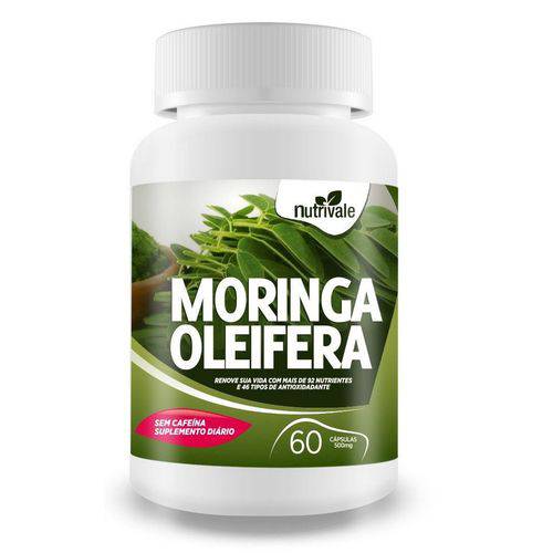 Moringa Oleifera em Pó 60 Capsulas 500mg Nutrivale