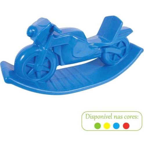 Moto de Balanço Azul Alpha Brinquedos