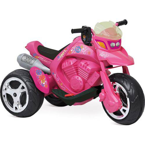 Moto Elétrica Infantil Bandeirante Moto Sport - El 6v - Pink