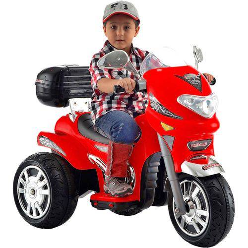 Moto Elétrica Infantil Sprint Turbo Vermelha 12v Biemme