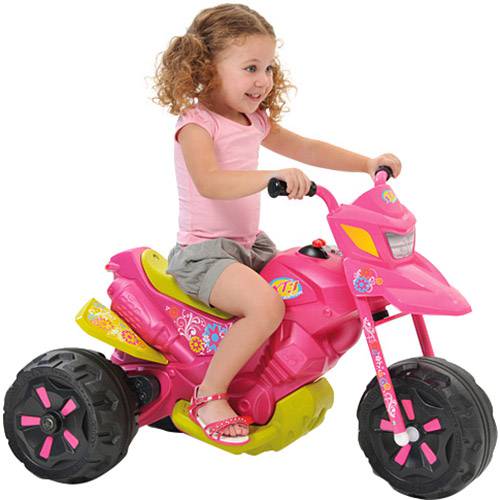 Moto Elétrica Infantil XT3 Fashion Rosa - Bandeirante