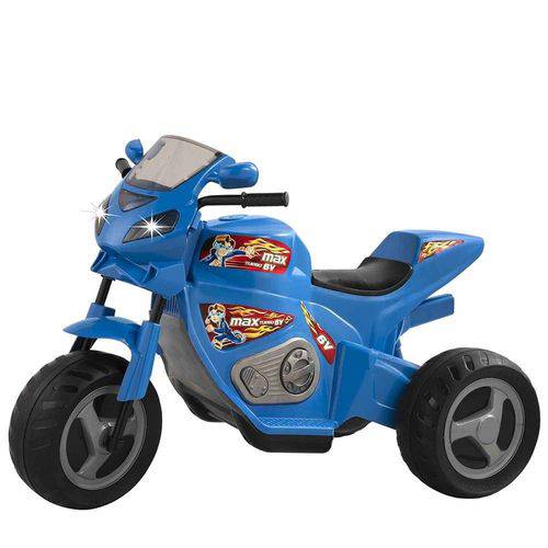 Moto Elétrica Turbo 6v Azul com Sons e Luzes - Magic Toys