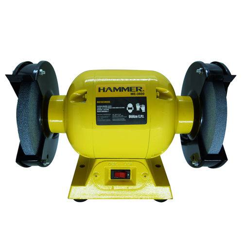 Moto Esmeril de Bancada Hammer 360w Bivolt 3450 Rpm - Me-3600