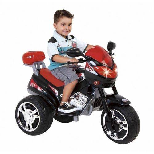 Moto Mt Speed Elétrica Infantil Preta Magic Toys