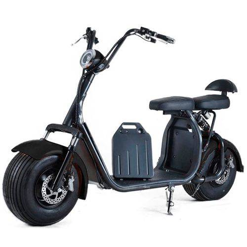Moto Scooter Elétrica Bx 1500w 60v 12ah Brax Energy-Preto Fosco