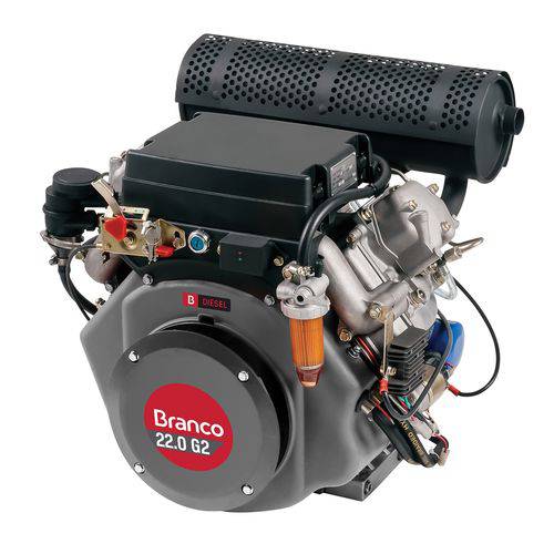 Motor a Diesel Branco BD-22.0G2 22Cv 870cc Partida Elétrica