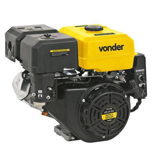 Motor a Gasolina Vonder 14 Hp 4 Tempos 6.5 L Preto e Amarelo