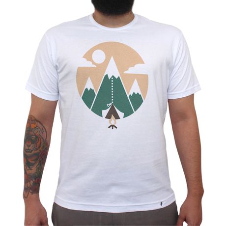 Mountain Tent - Camiseta Clássica Masculina