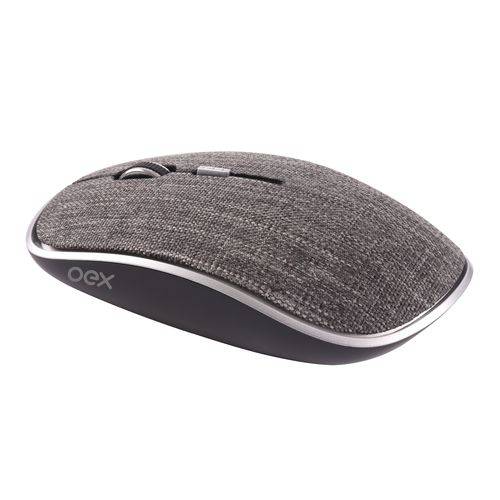 Mouse Bluetooth Wireless Home Office Oex Ms600 Twil Cinza