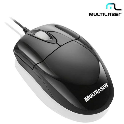Mouse com Fio USB Black Piano MO139 – Multilaser