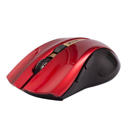 Mouse C3TECH Sem Fio Rc/Nano M-W012RD Vermelho