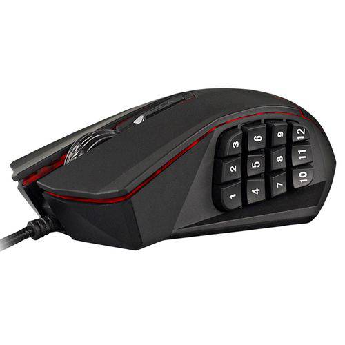 Mouse Gamer 5000dpi 16 Botões Switch Omron Programável Gt850