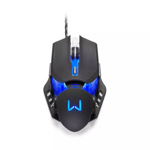 Mouse Gamer Azul 3200 Dpi Warrior
