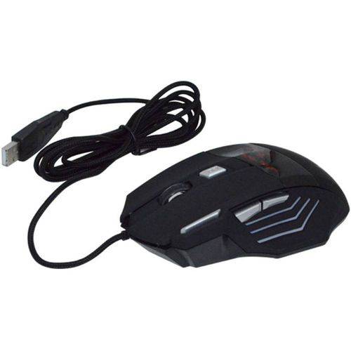 Mouse Gamer com Fio USB 2.0 2400 Dpi Alta Precisão para Jogos Kp-v4