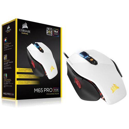 Mouse Gamer Corsair Ch-9300111-na Vengeance M65 Pro Rgb 12000 Dpi Branco