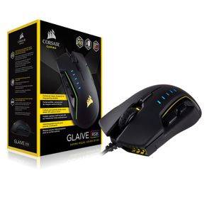 Mouse Gamer Corsair Glaive Óptico 16000DPI RGB CH-9302011-NA Preto