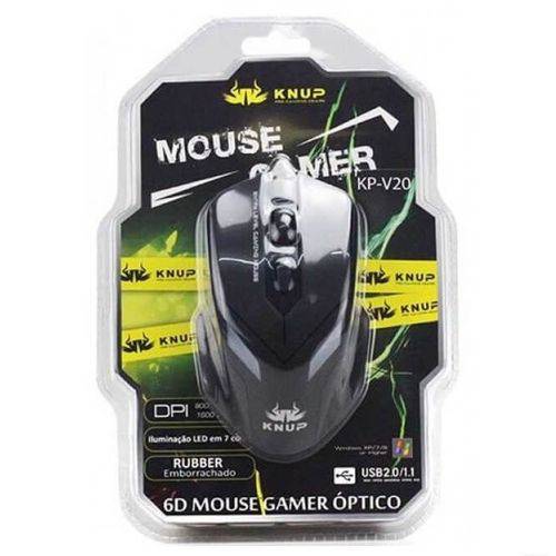 Mouse Gamer Knup 2400dpi Kp-v20