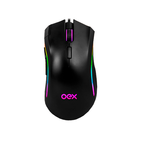 Mouse Gamer OEX Graphic 10000 DPI Multicolor MS313