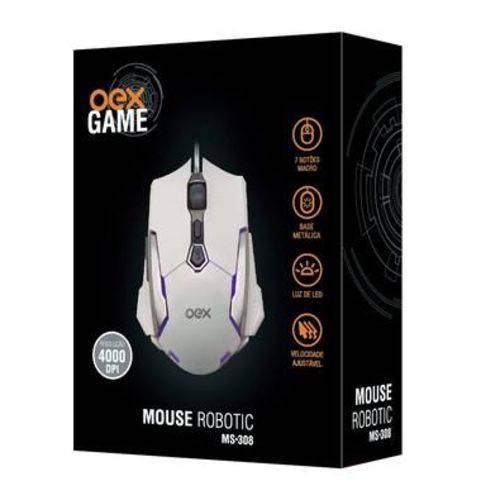 Mouse Gamer Oex Robotic 4000dpi - Ms308