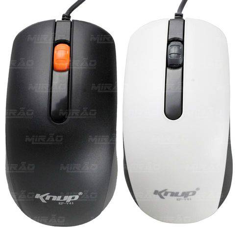 Mouse Gamer Optico Usb 1600dpi Branco/preto - Kp-v41