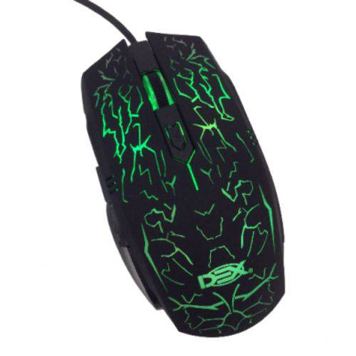 Mouse Gamer USB 3600 Dpi com Luz Colorida