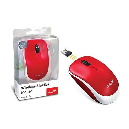 Mouse Genius Wireless Traveler 6000Z Blueeye USB 1200 DPI Vermelho