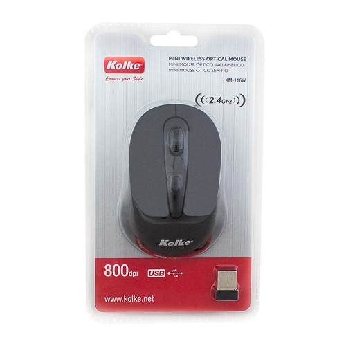 Mouse Kolke Preto 800 DPI USB 2,4GHZ