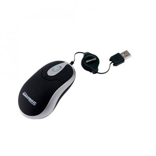 Mouse Maxprint Mini Otico Retratil USB Unidade