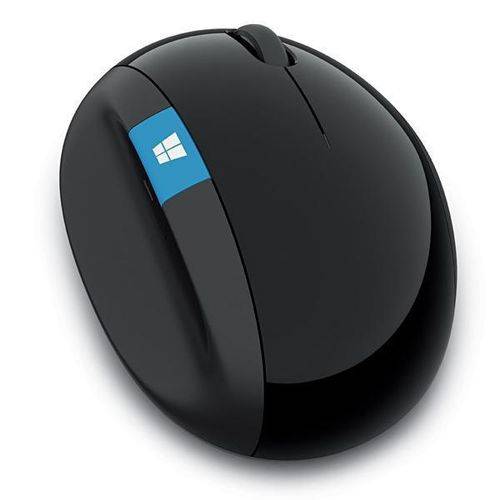 Mouse Microsoft Sculpt Ergonomic L6V0001 Botão Windows Personalizável - Preto