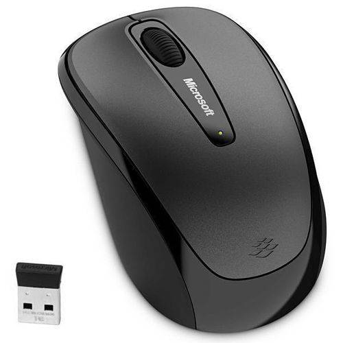 Mouse Microsoft Wireless 3500 Gmf00382 - Preto