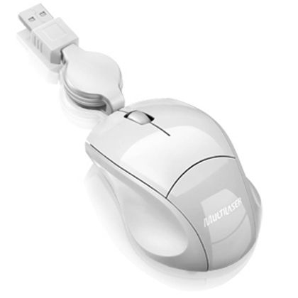 Mouse Multilaser Retratil Mini Fit Ice Piano USB - MO155 MO155