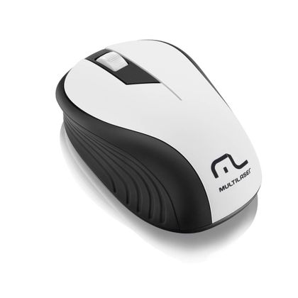Mouse Multilaser Sem Fio 2.4Ghz Preto e Branco USB - MO216 MO216