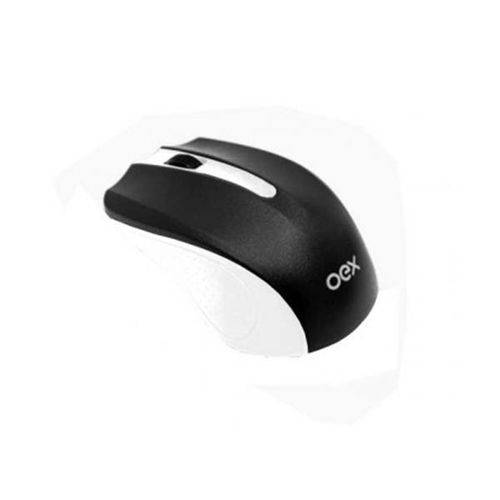 Mouse Oex Experience Optico Wireless Branco, Ms-404 BR