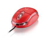 Mouse Óptico Classic USB Vermelho Multilaser - MO003