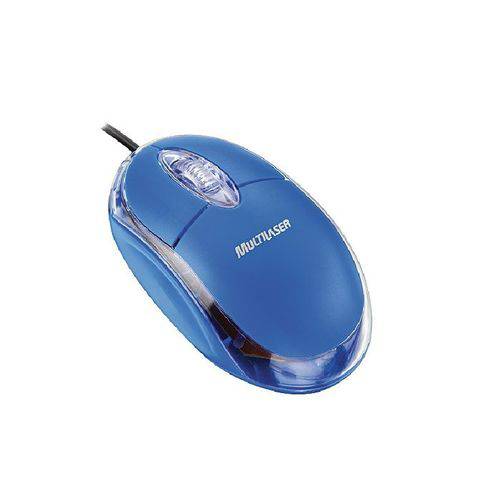 Mouse Óptico Multilaser MO001 USB Classic Azul