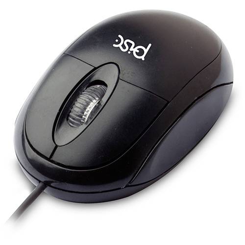 Mouse Óptico Preto PS2 - Pisc