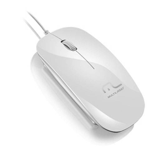 Mouse Óptico USB Branco ICE Slim Multilaser