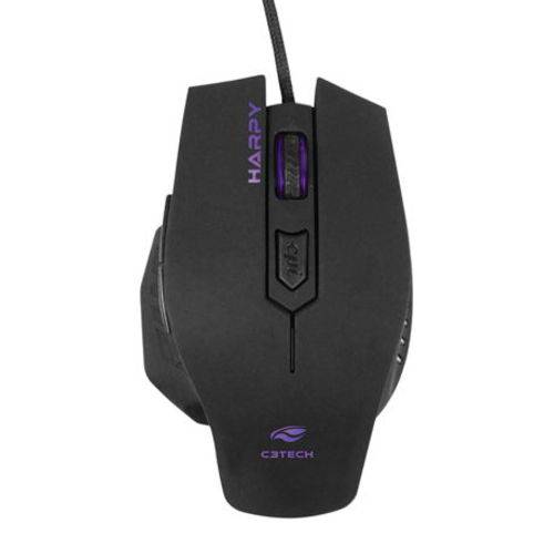 Mouse Optico Usb Gamer C3tech Harpy Mg100bk-preto