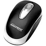 Mouse Óptico USB Preto/Prata - Maxprint