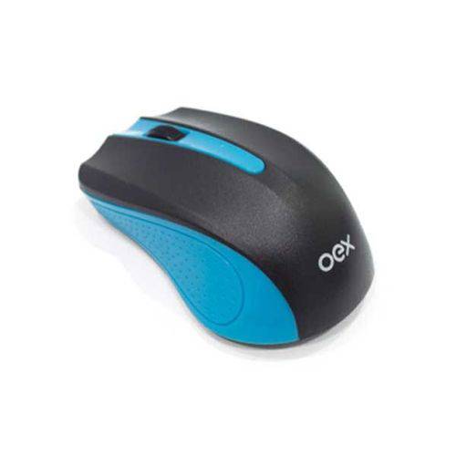 Mouse Óptico Wireless Experience Ms-404 Azul - Oex