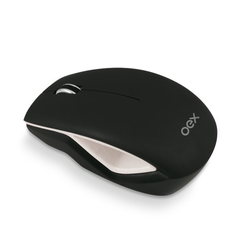 Mouse Óptico Wireless Gap MS403 Preto e Branco - OEX 1021710
