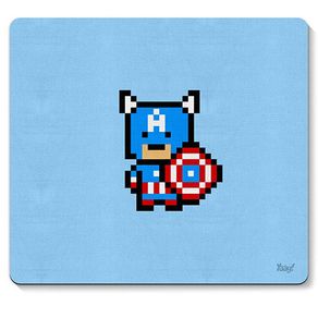 Mouse Pad Capitao America Pixel Marvel