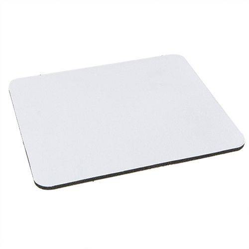 Mouse Pad Extra Branco Retangular 19x23cm P/sublimação com Base em Eva Preto de 3mm Antiderrapante - Pacote à Vácuo com