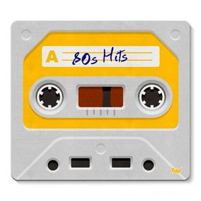 Mouse Pad Fita Cassete K7 Retro 80s Hits