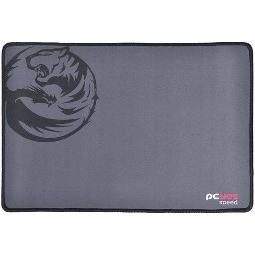 Mouse Pad Gamer Dash Speed 355x254x3mm Cinza Pc Yes